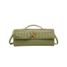 Bolso Baguette Trenzado con Broche de Nudo – Heda Bags