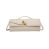Bolso Baguette Trenzado con Broche de Nudo – Heda Bags