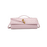 Bolso Baguette Trenzado con Broche de Nudo – Heda Bags